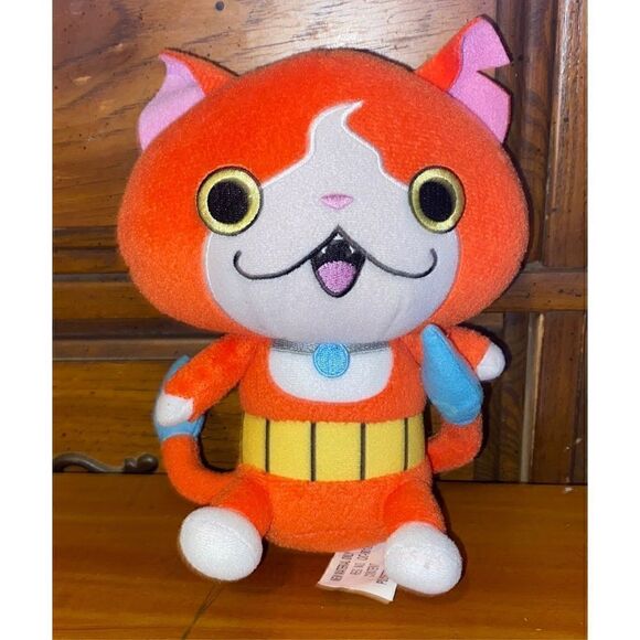 Yokai Watch Jibanyan Bandai Kuttari Plush 6” stuffed plush toy doll 2015 hasbro - Picture 1 of 3